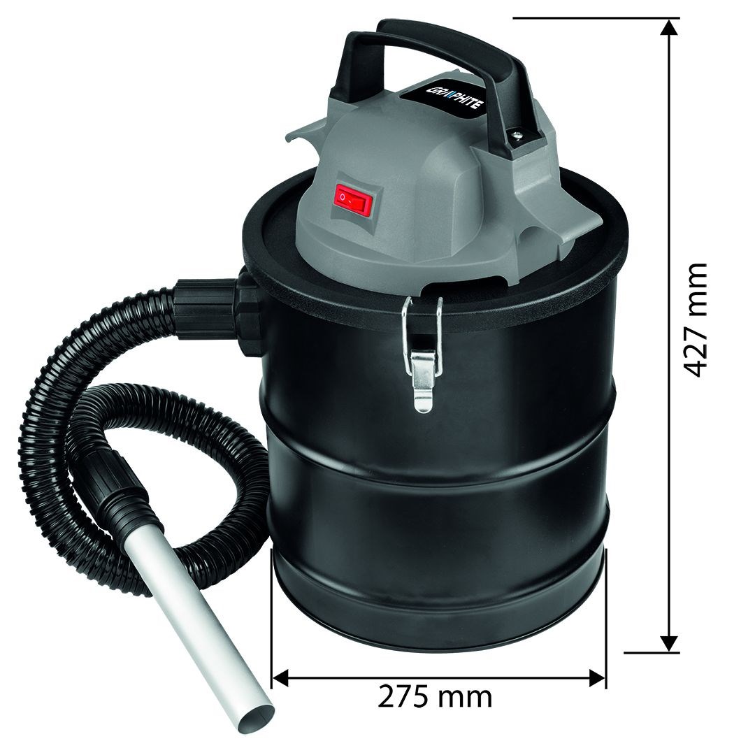 Usisavač za pepeo GRAPHITE ENERGY+ 58G082 (18V, 15L, bez baterije)-4