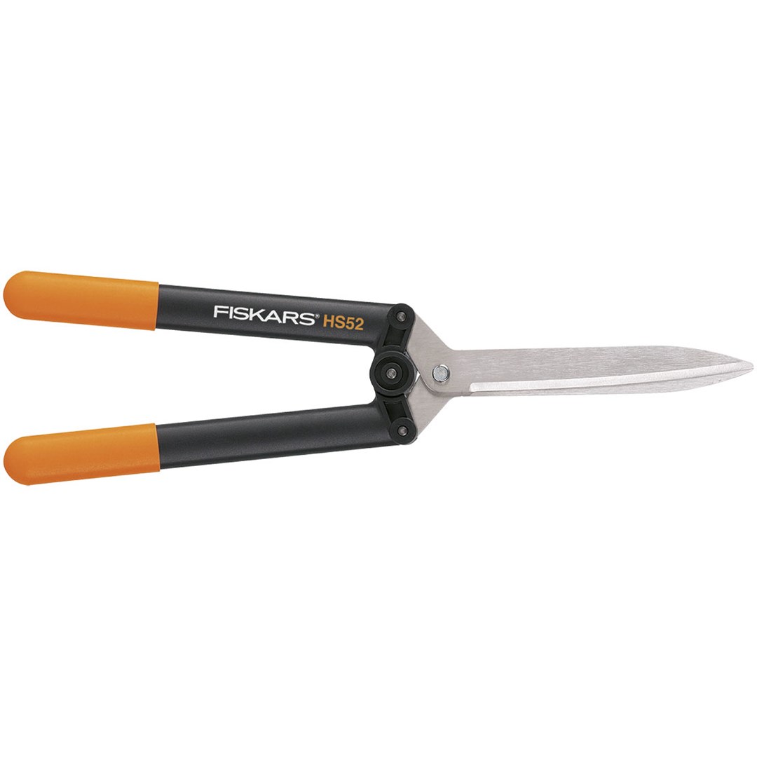 Škare za živicu FISKARS HS52 (dužina 544 mm, težina 610 g, ravni nož, plastične ručke)-0