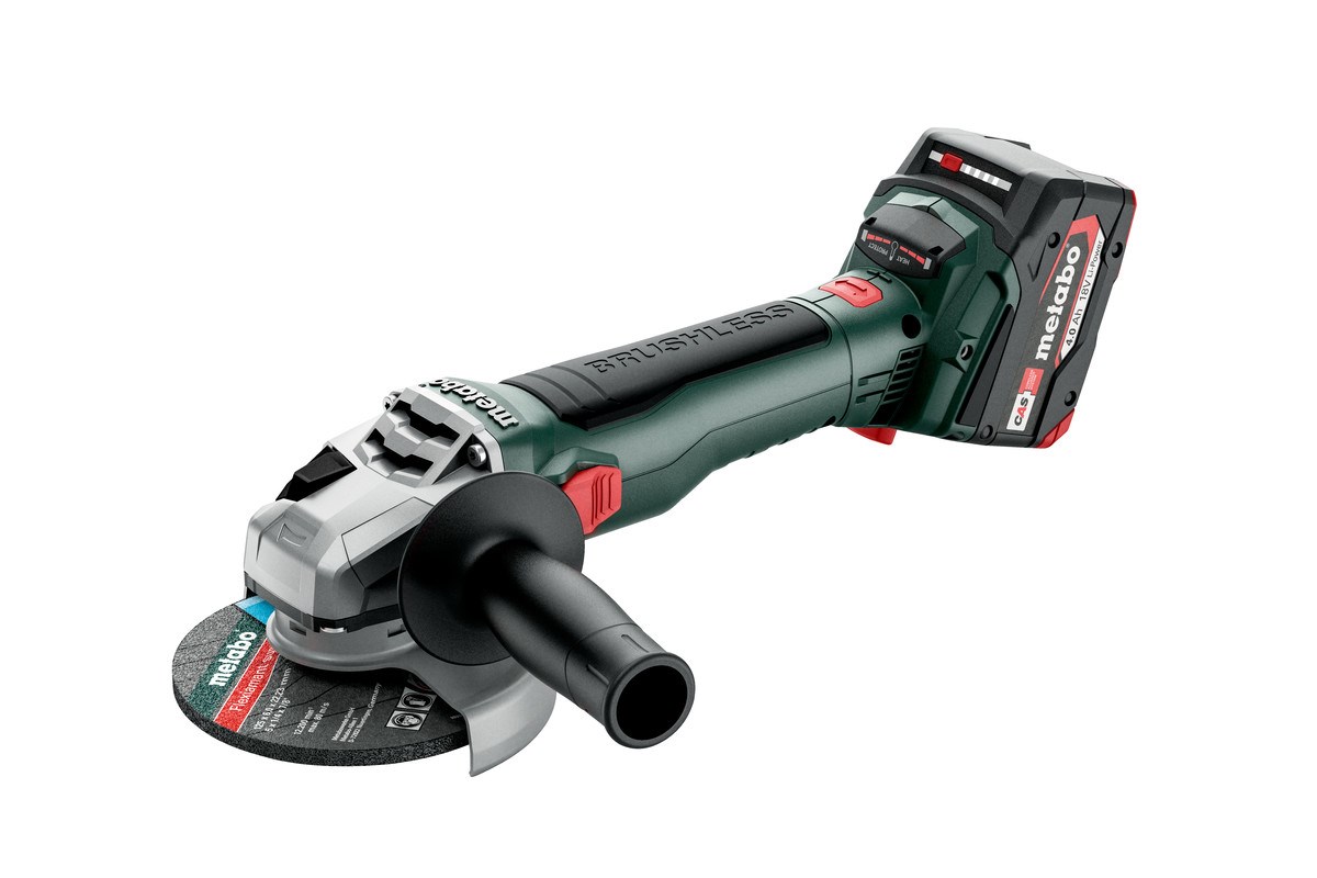 METABO. ANGLE GRINDER WB 18 LT BL 11-125 2x4,0Ah METABOX-6