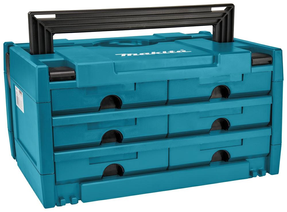 Kofer s ladicama MAKITA MAKPAC (6 pretinaca, crna boja, dimenzije 395x295x215 mm)-2