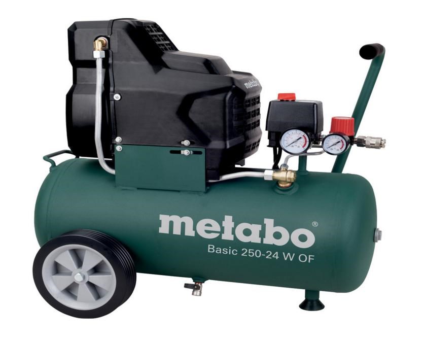 Kompresor METABO Basic 250-24 W OF (1.5 kW, 24 L, 8 bar, bezuljni)-1