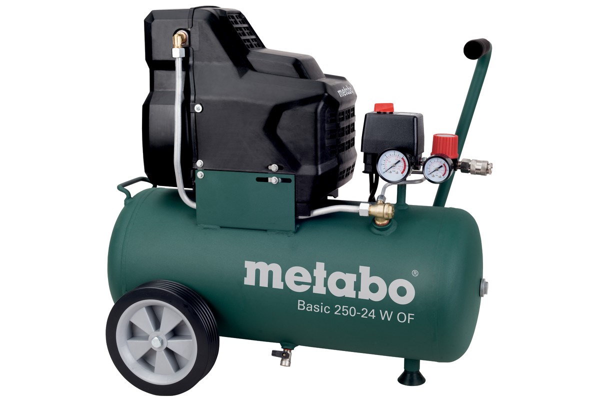 Kompresor METABO Basic 250-24 W OF (1.5 kW, 24 L, 8 bar, bezuljni)