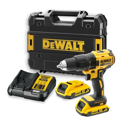 Bušilica DEWALT XR 18V, bez četkica, 2xaku 2Ah, Punjač