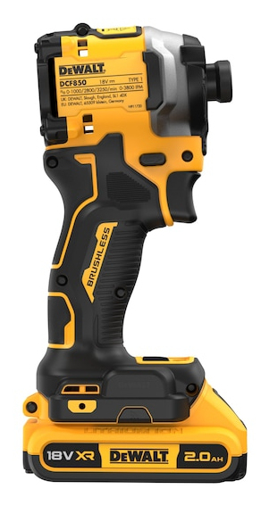 Udarni odvijač DEWALT 18V, 3 brzine, 208Nm, 2x2Ah baterija (u koferu)-3