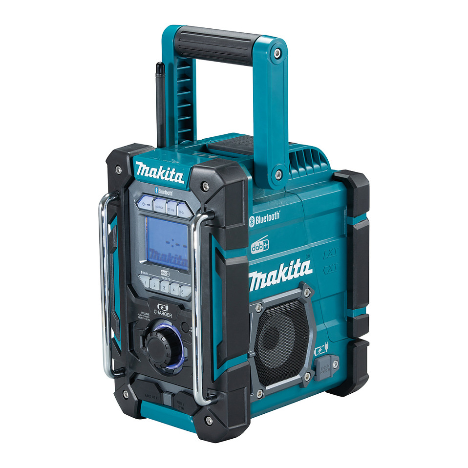 Radio MAKITA DMR301 (DAB/DAB+/FM/AM, Bluetooth 4.2, USB Type-A, AUX, IP64, crna i teal boja)