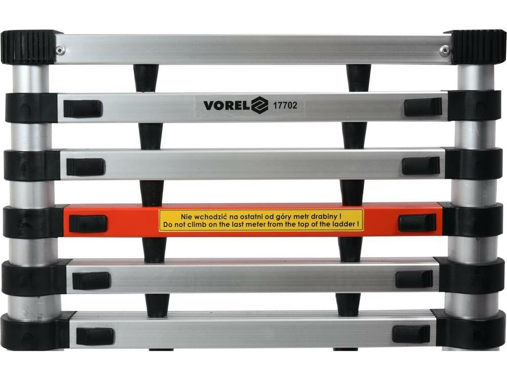 Teleskopske ljestve VOREL 83050, aluminijske, 3.8 m, 13 prečki-11
