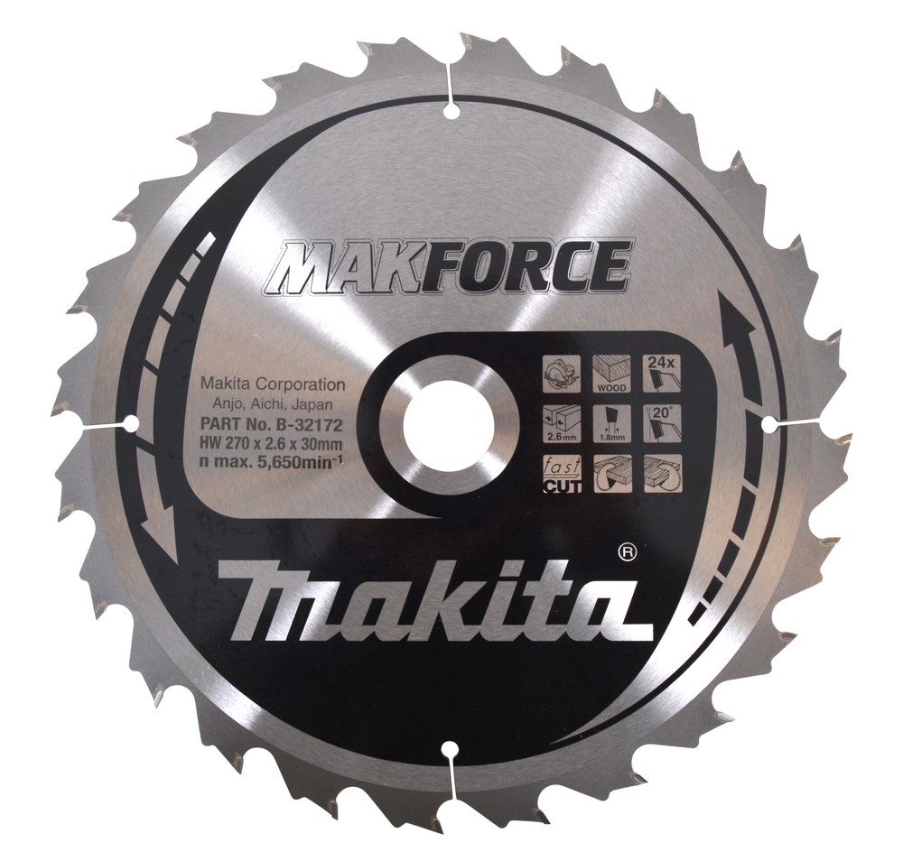 List za kružnu pilu MAKITA B-08224 Makforce (270x30mm, 24 zuba)-1