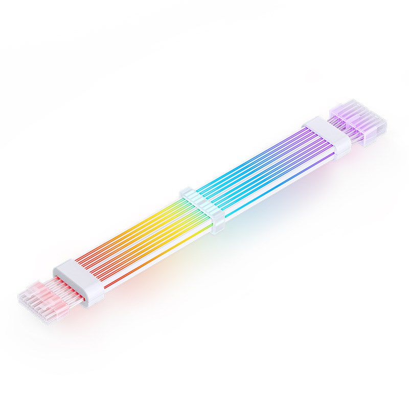 PC svjetlosni kabel JONSBO, GPU - 2x 8-Pin (Bijeli, dubina 300 mm, struja 0.81 A, potrošnja 4.05 W)-5