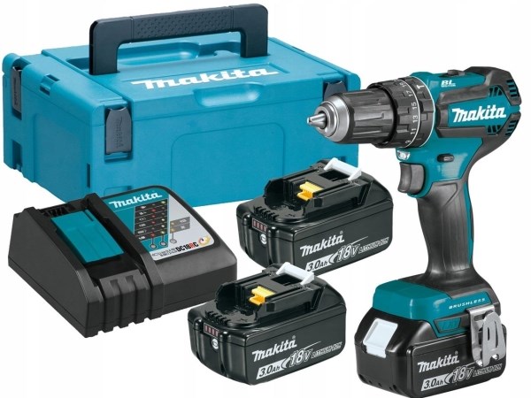 Bušilica MAKITA DHP485RF3J (18 V, 50 N·m, 2 brzine, 3 baterije, BLDC motor)-1