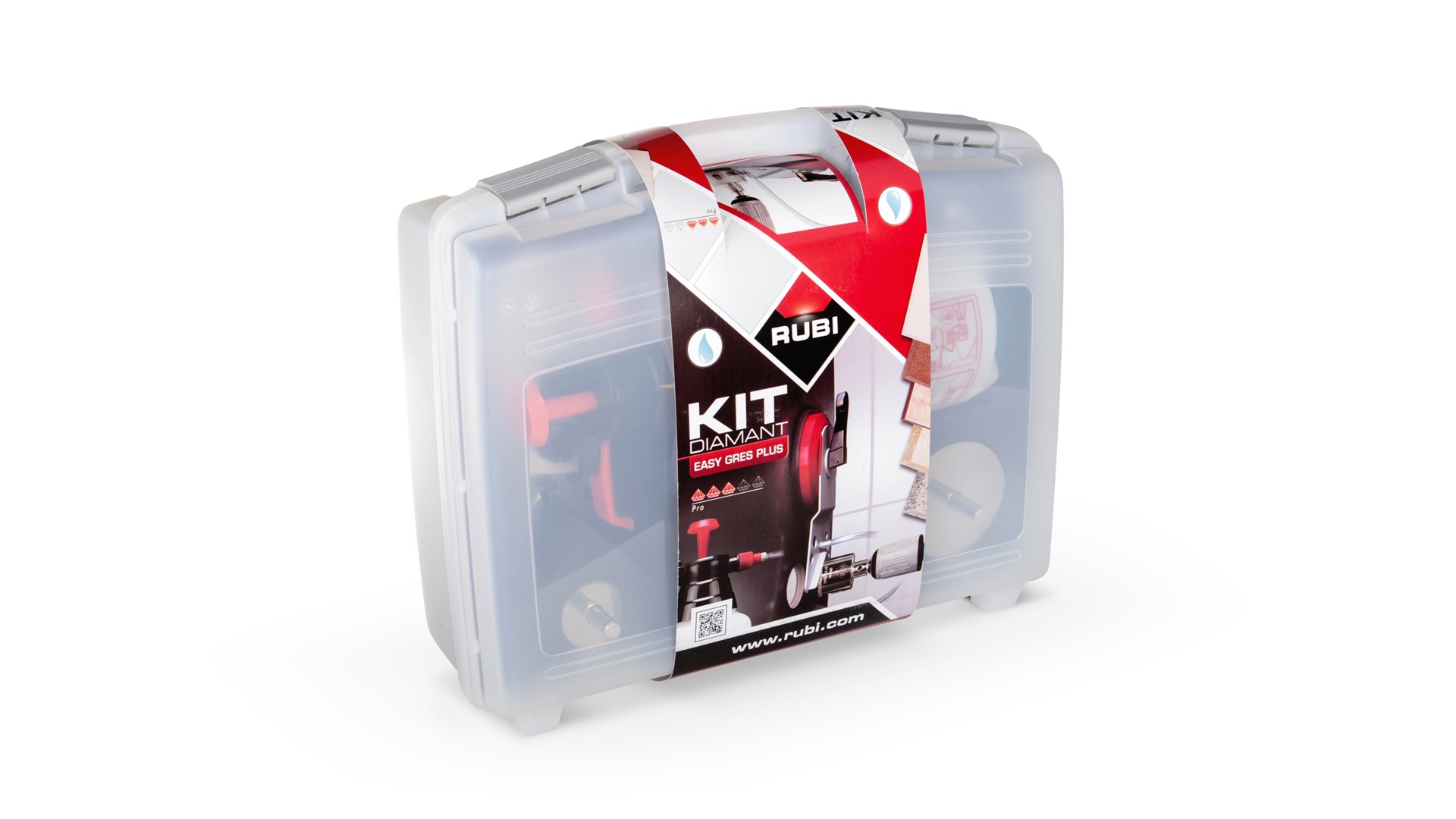 Set za bušenje RUBI WET PORCELAIN TILE DRILLING SET 20 28 35 43 50 65 75 + MULTIDRILL + HYDRONETTE-5