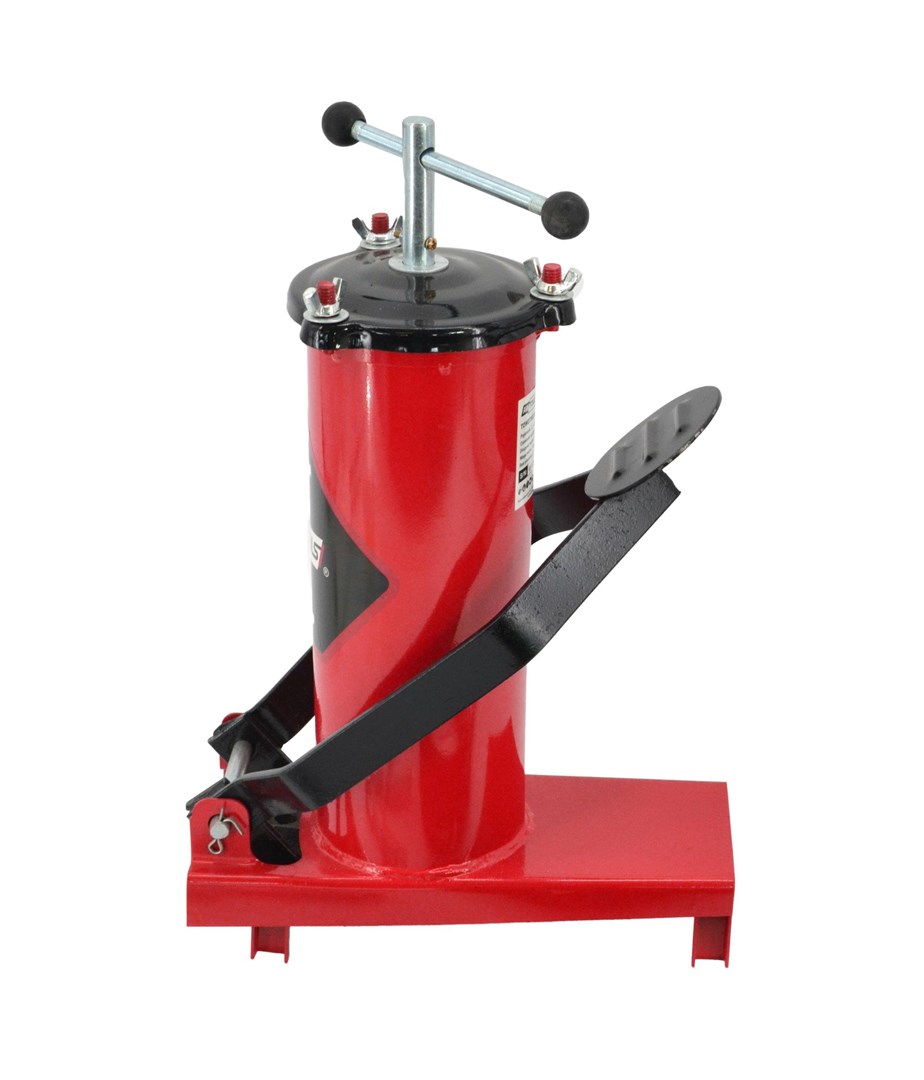 Nožna pumpa AWTOOLS AW15942 jednocilindrična s manometrom-2