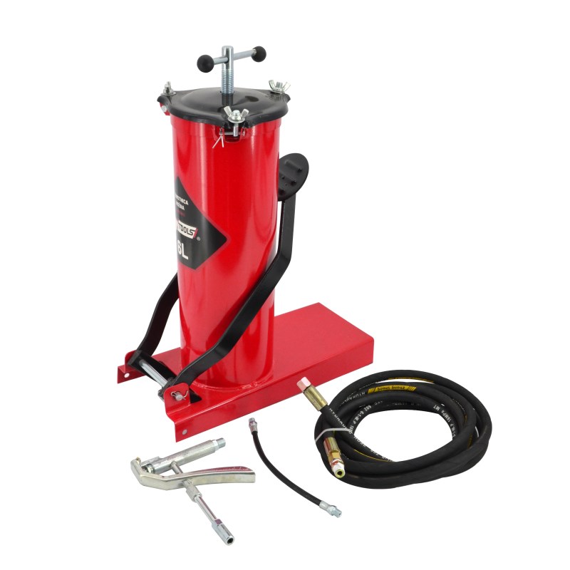 Nožna pumpa AWTOOLS AW15942 jednocilindrična s manometrom