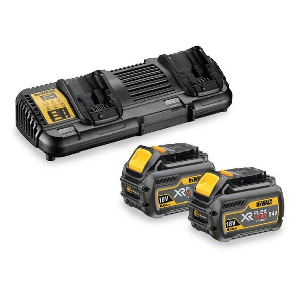 Set baterije i punjača DEWALT DCB132T2-QW (Crna, Žuta, Litij-ionska, 4 Ah, 18 V)