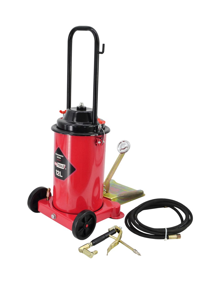 Nožna pumpa AWTOOLS AW15944 jednocilindrična s manometrom-2