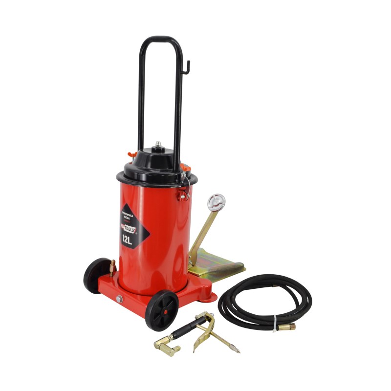 Nožna pumpa AWTOOLS AW15944 jednocilindrična s manometrom-1