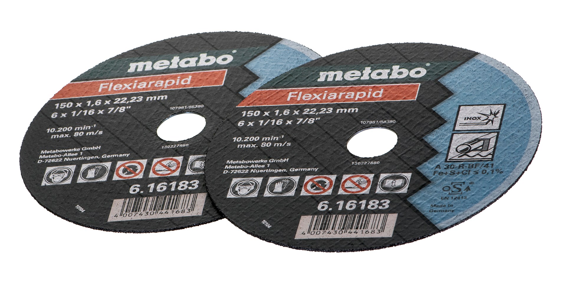 Kutna brusilica METABO W 18 LTX 150 QUICK (Napon baterije 18 V, Kapacitet baterije 5200 mAh, Maksimalna brzina 8000 RPM, Promjer brusne ploče 15 cm, Težina 2.4 kg)-2