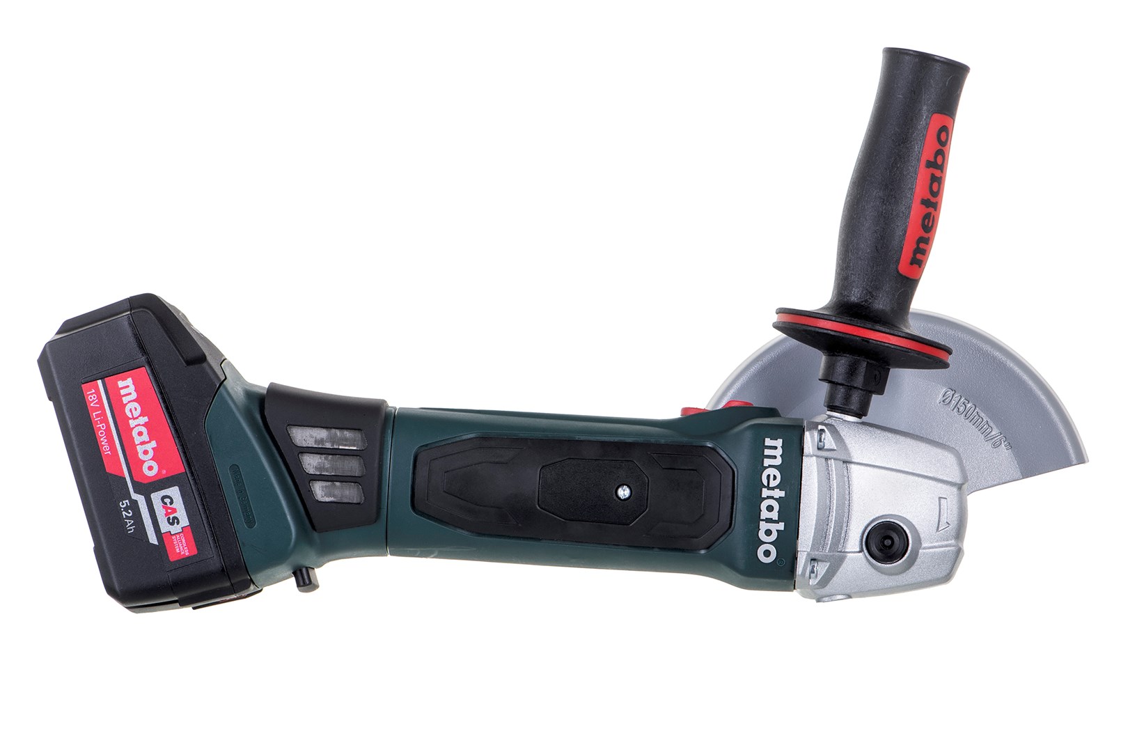 Kutna brusilica METABO W 18 LTX 150 QUICK (Napon baterije 18 V, Kapacitet baterije 5200 mAh, Maksimalna brzina 8000 RPM, Promjer brusne ploče 15 cm, Težina 2.4 kg)-1