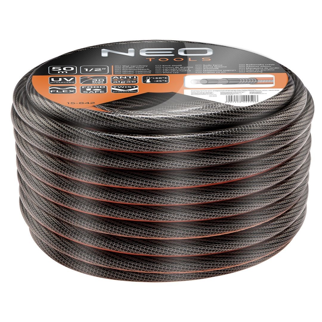 Garden hose 1/2" x 50 m, 6-ply NEO PROFESSIONAL-1