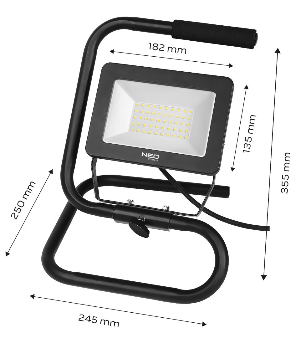 Prijenosna reflektorska svjetiljka, 50W SMD LED (4250 lm, 230V)-1