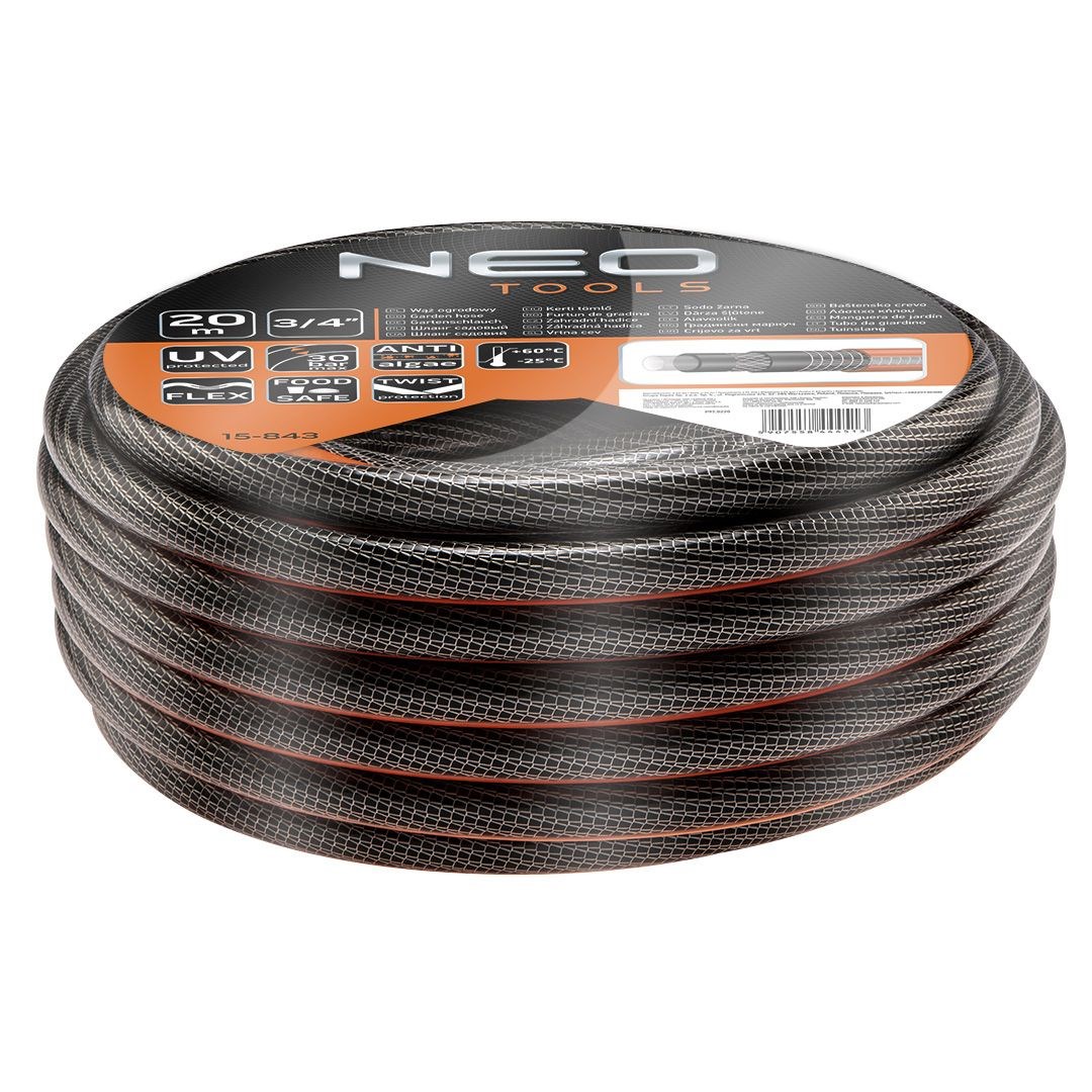 Garden Hose 3/4" x 20 m, 6-ply NEO PROFESSIONAL-1