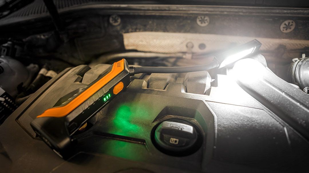 Rechargeable inspection lamp 400 lm COB + flashlight-3