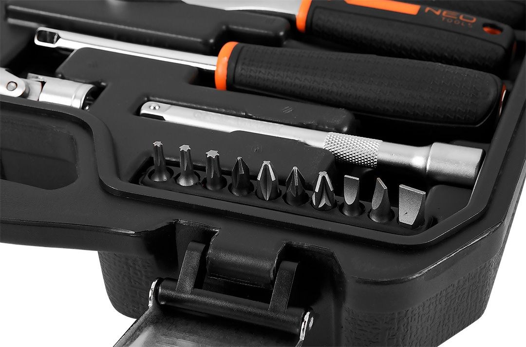 Set utičnica NEO TOOLS, 46 komada (1/4" + 3/8")-6