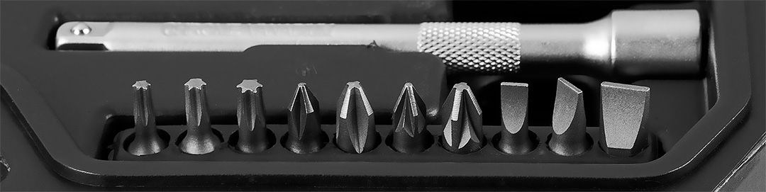 Set utičnica NEO TOOLS, 46 komada (1/4" + 3/8")-5