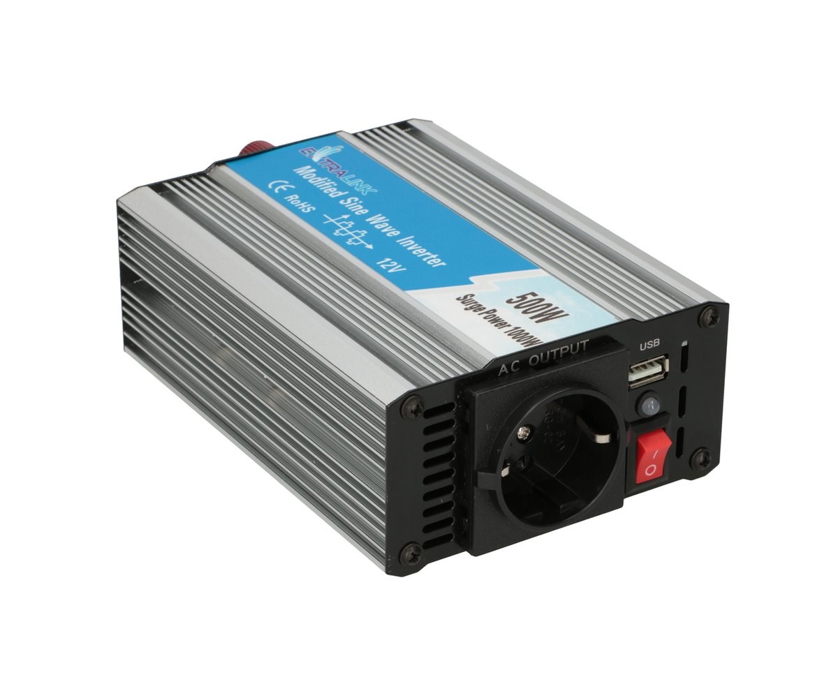 Extralink OPIM-500W | Voltage converter | car 12V, 500W modified sine wave-0