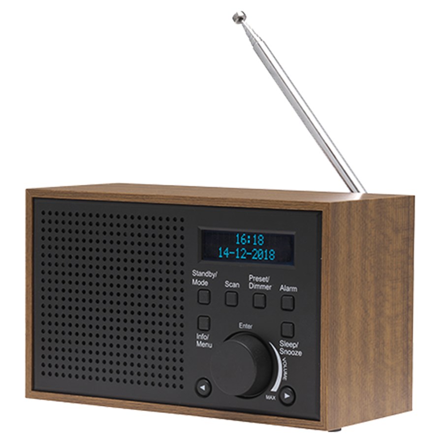 Radio prijemnik DENVER DAB-46 (DAB+/FM, Retro, Crni/Brončani)-5