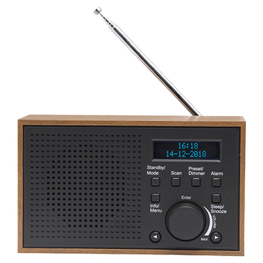 Radio prijemnik DENVER DAB-46 (DAB+/FM, Retro, Crni/Brončani)-1