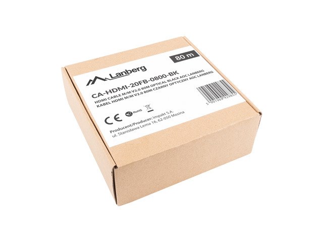 Optički kabel HDMI LANBERG CA-HDMI-20FB-0800-BK (80m, v2.0, 4K, AOC)-4