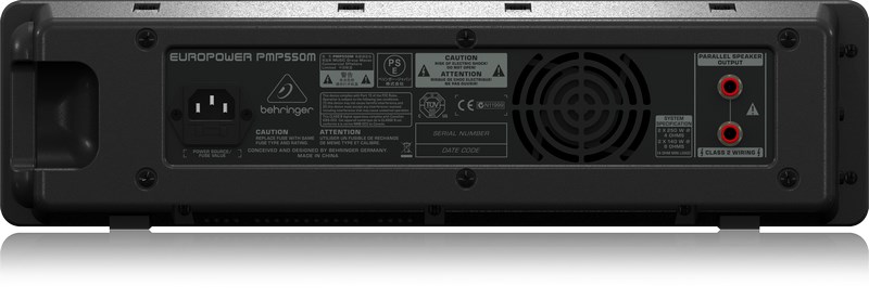 Snaga mikser BEHRINGER PMP550M (500W, 5 kanala, KLARK TEKNIK FX, FBQ)-3