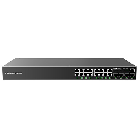 Mrežni prekidač GRANDSTREAM GWN 7802P POE 16GE 4SFP (L2+, 16 Gigabit Ethernet porta, 4 SFP utora)