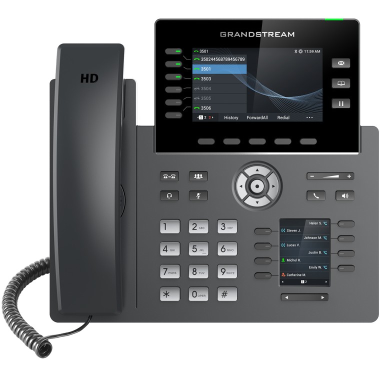 IP telefon GRANDSTREAM GRP 2616 HD (HD audio, 6 linija, 2 ethernet porta, PoE)