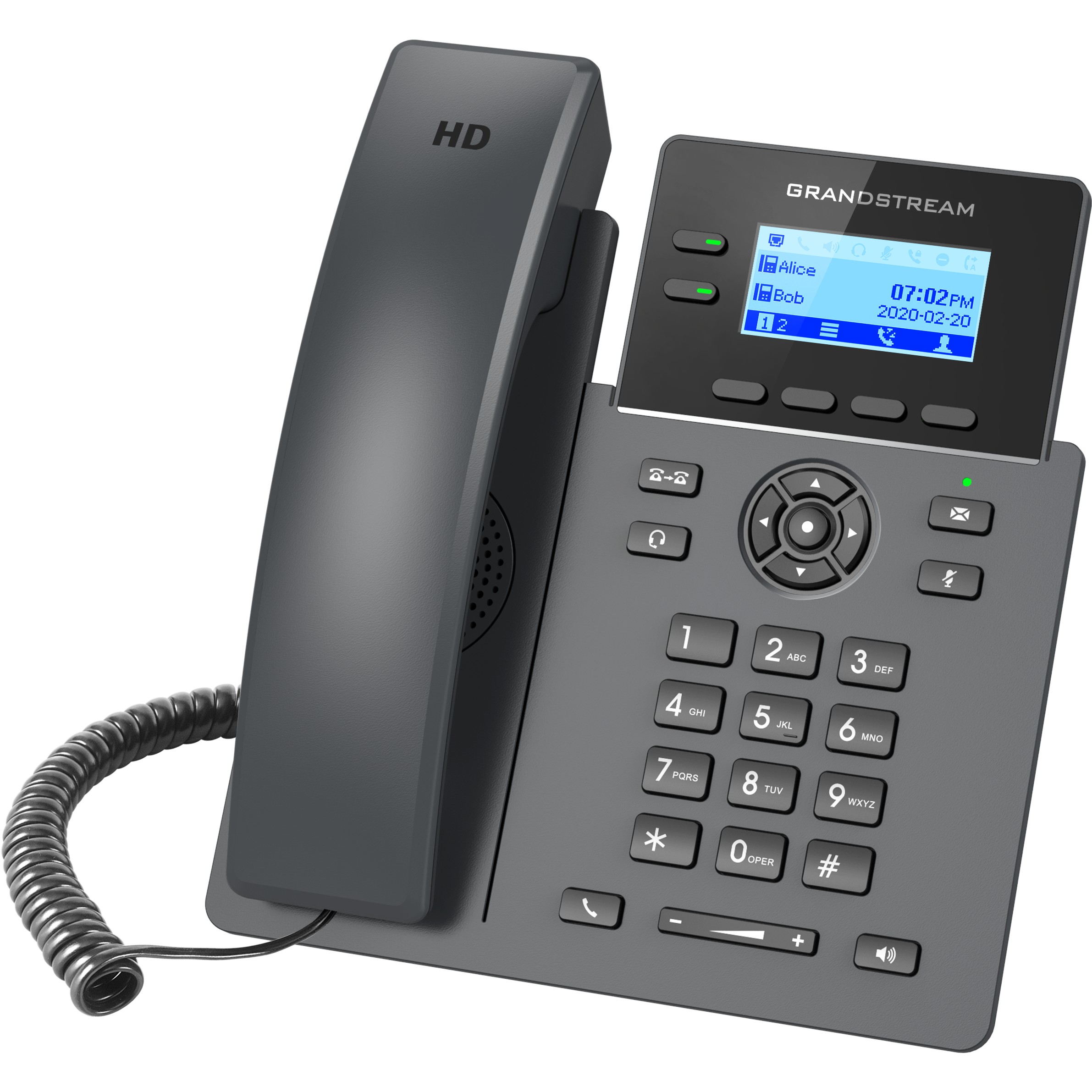 IP telefon GRANDSTREAM GRP 2602 HD (HD audio, LCD zaslon, 2 SIP računa)