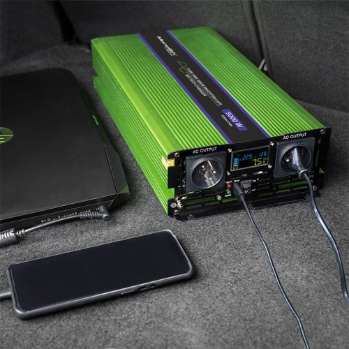 Pretvarač napona QOLTEC Monolith Auto (5000 W) zeleni-2