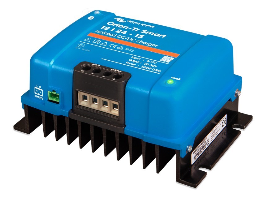 Izolirani punjač DC-DC VICTRON ENERGY Orion-Tr Smart 12/24-15A (15A, 12/24V, Bluetooth, zaštitu od kratkog spoja, 88% učinkovitosti)-1