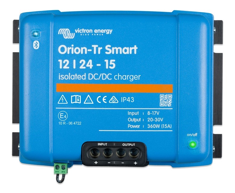 Izolirani punjač DC-DC VICTRON ENERGY Orion-Tr Smart 12/24-15A (15A, 12/24V, Bluetooth, zaštitu od kratkog spoja, 88% učinkovitosti)-3
