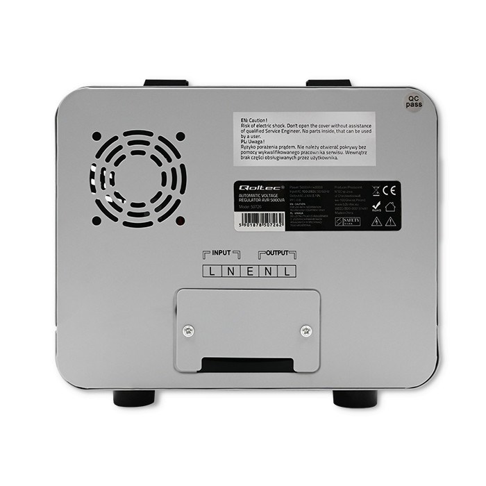 Stabilizator napona QOLTEC 50726 (AVR, 5000VA)-8