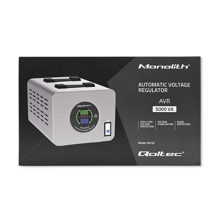 Stabilizator napona QOLTEC 50726 (AVR, 5000VA)-7
