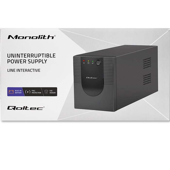 Besprekidno napajanje (UPS) QOLTEC Monolith 53777 (2000VA, 1200W, Line Interactive)-4