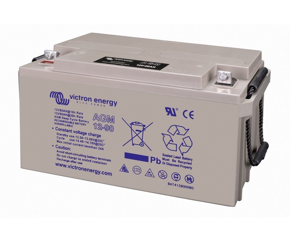Baterija VICTRON ENERGY (AGM, 90Ah 12V)-3