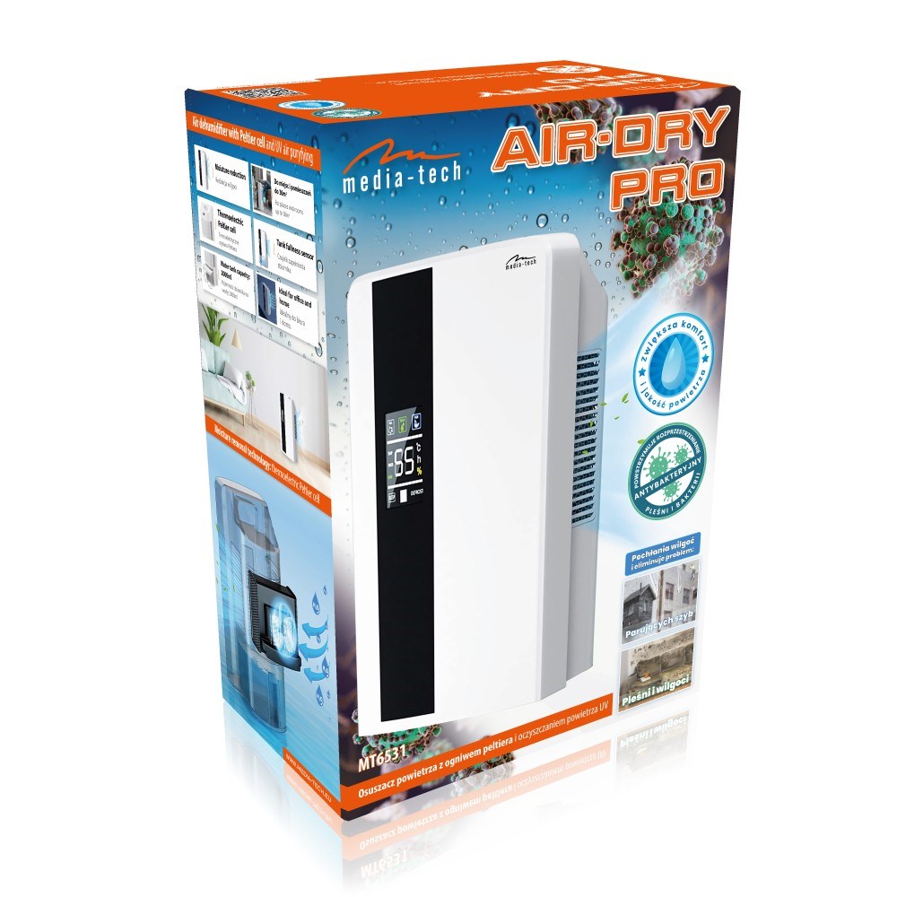 MEDIA-TECH AIR DEHUMIDIFIER AIR-DRY PRO MT6531-4