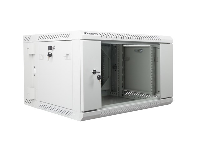 Zidni ormar LANBERG WF02-6606-10S (6U, 19") sivi-4