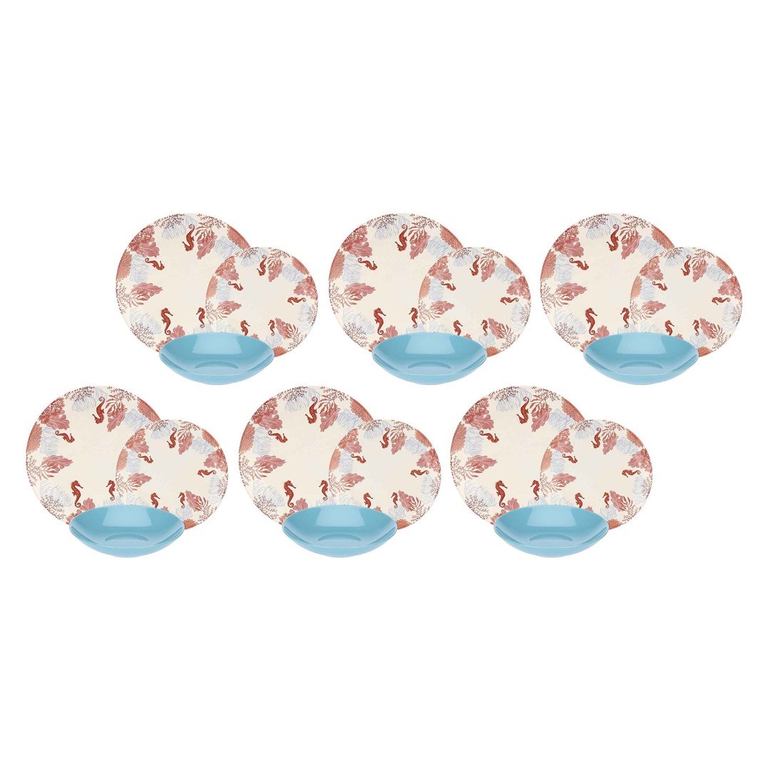 Set tanjura ROSE&TULIPANI Seabed za 6 osoba (18 komada, stoneware)-0