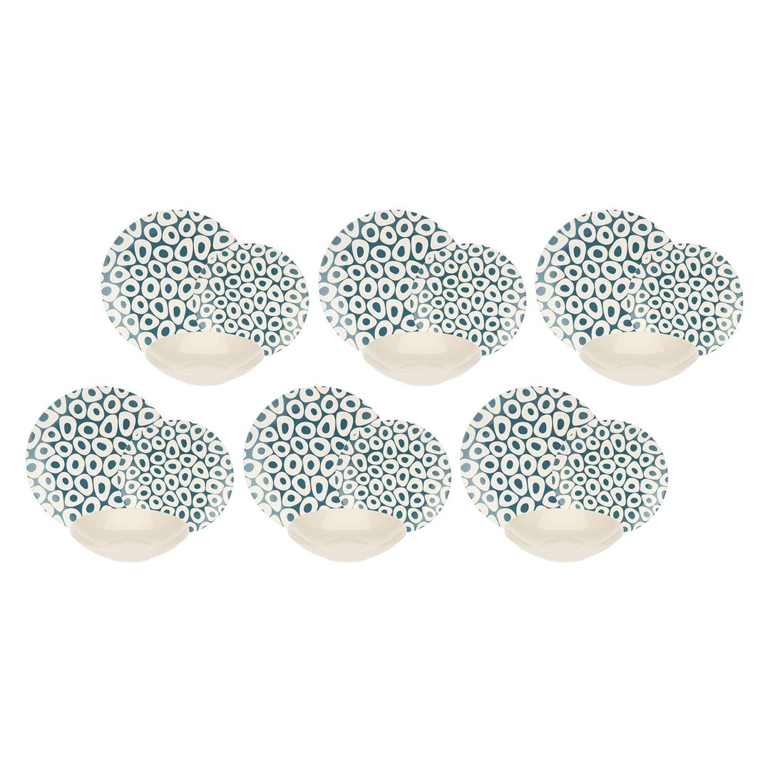 Servis za jelo ROSE&TULIPANI Sea Stones (18-dijelni, za 6 osoba, stoneware)-1