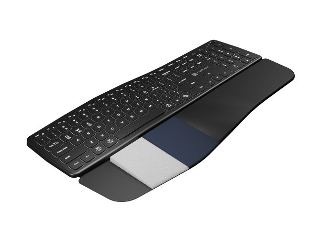 Tipkovnica NATEC Porifera (Bežična, Bluetooth + 2.4 GHz, X-Scissor, US layout, bijelo pozadinsko osvjetljenje)-11