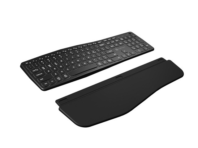 Tipkovnica NATEC Porifera (Bežična, Bluetooth + 2.4 GHz, X-Scissor, US layout, bijelo pozadinsko osvjetljenje)-4