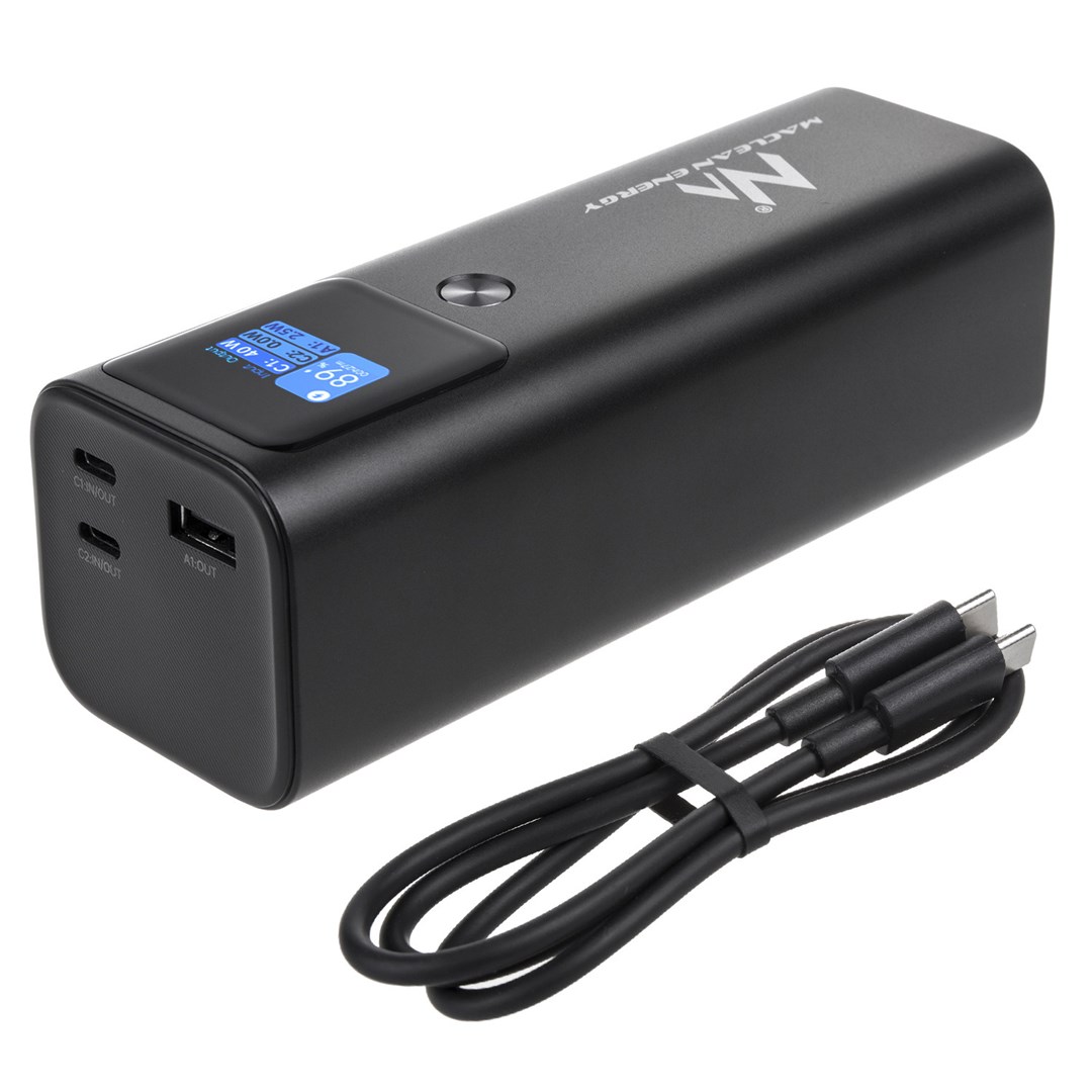 Prijenosna baterija MACLEAN MCE335 (24600mAh, Power Delivery 140W, brzo punjenje, 88.56Wh, 2x Type-C, USB)-1