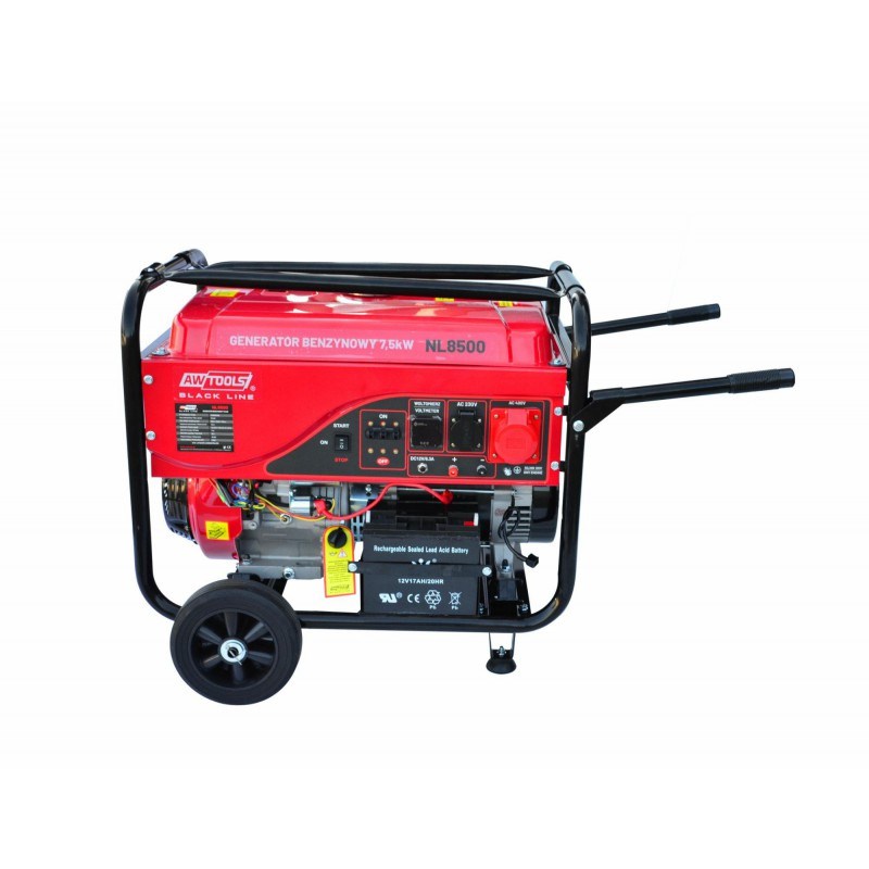Benzinski generator AWTOOLS 5,0kW 230/400V BLACK LINE (crna boja)-0